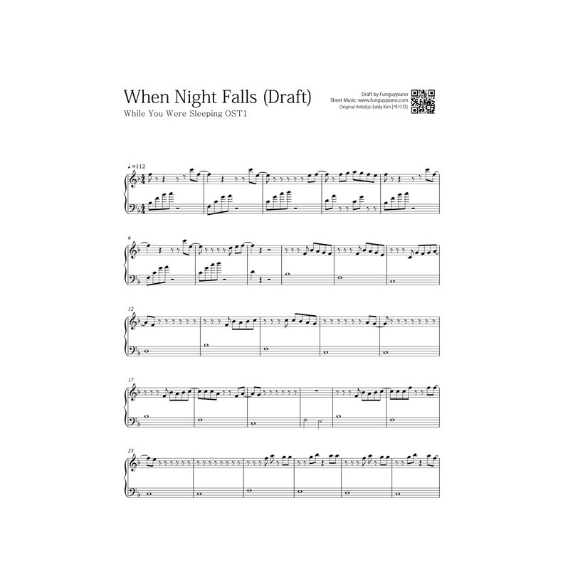 while-you-were-sleeping-ost1-when-night-falls-free-piano-sheet
