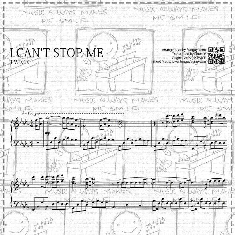 Twice - I Can't Stop Me [ Sheet Music / Midi / Mp3 ]